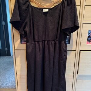 Max Studio Black Midi Dress